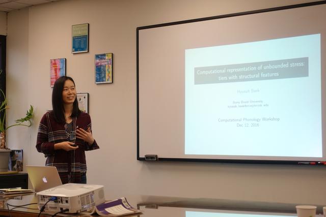 Hyunah kicks off the student talks